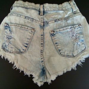 Vibrant M.I.U.Tie Dye  Denim Short Size S